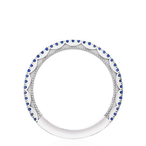 
Every queen deserves her crown. Platinum and vibrant blue sapphire...