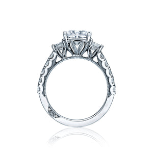 Three Stone Princess Cut Diamond Engagement Ring