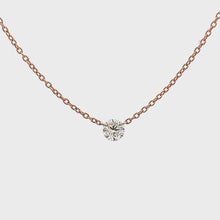 18k Rose Gold Diamond Pendant