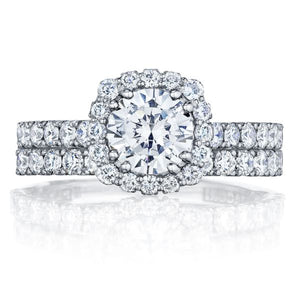 Tacori Blooming Cushion Halo Diamond Engagement Ring