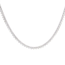 classic tennis necklace with diamonds totaling 9.83ct