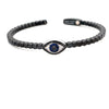 Black & White Diamond Evil Eye Bracelet