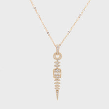 14k Yellow Gold Diamond Pendant