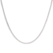 classic tennis necklace with diamonds totaling 9.83ct