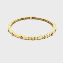 18k Gold Diamond Stretch Bracelet