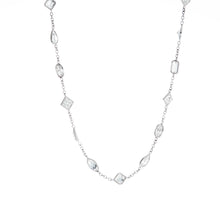 This gorgeously crafted necklace features beautiful bezel set diamo...