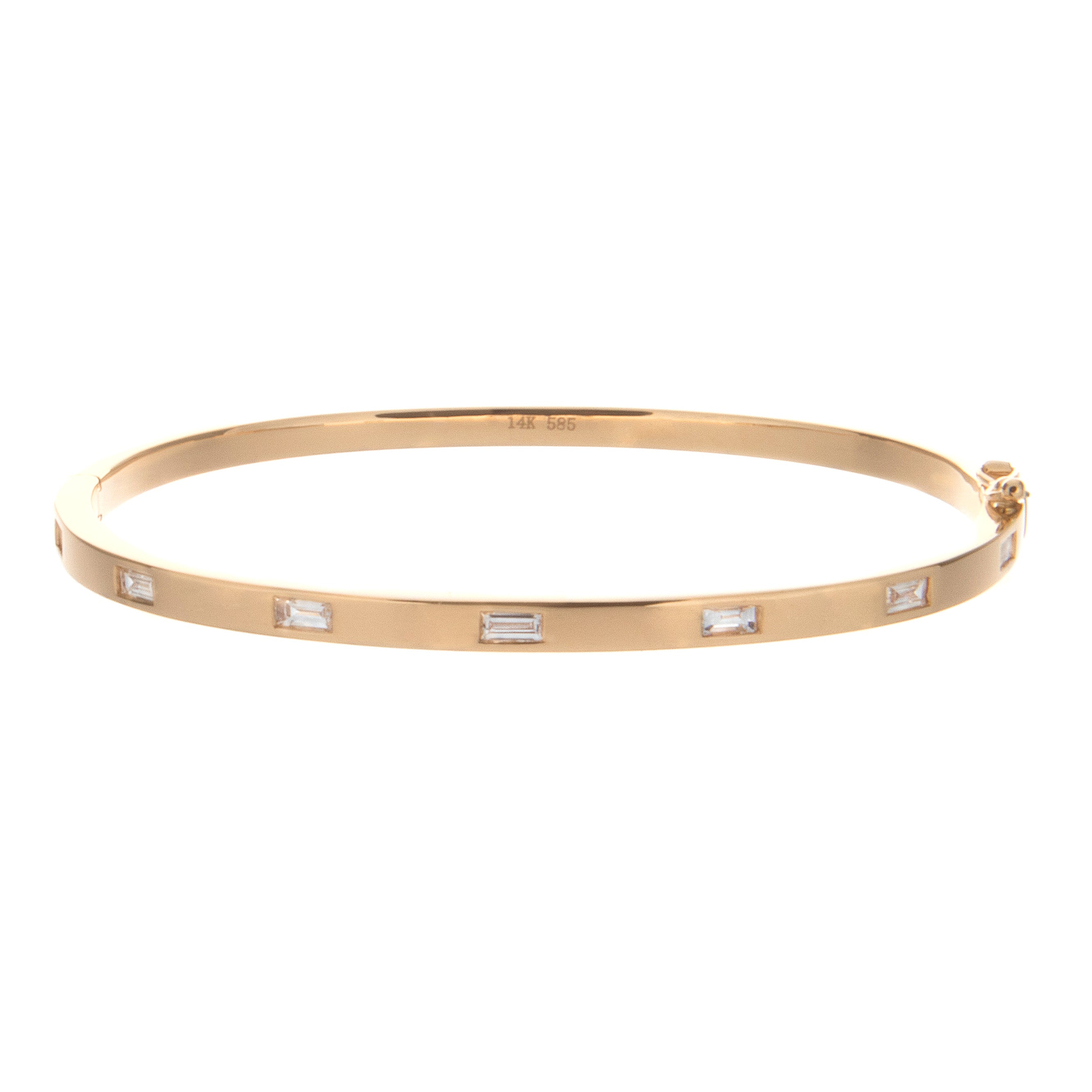 Gold Bangle (Classic) - 14K Gold Plated Bangle Bracelet