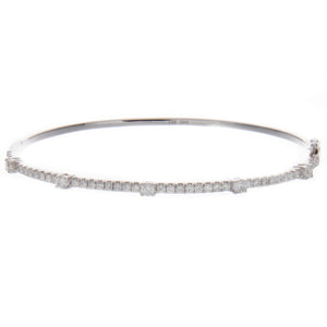 this classic bangle features 45 diamonds totaling .86ct