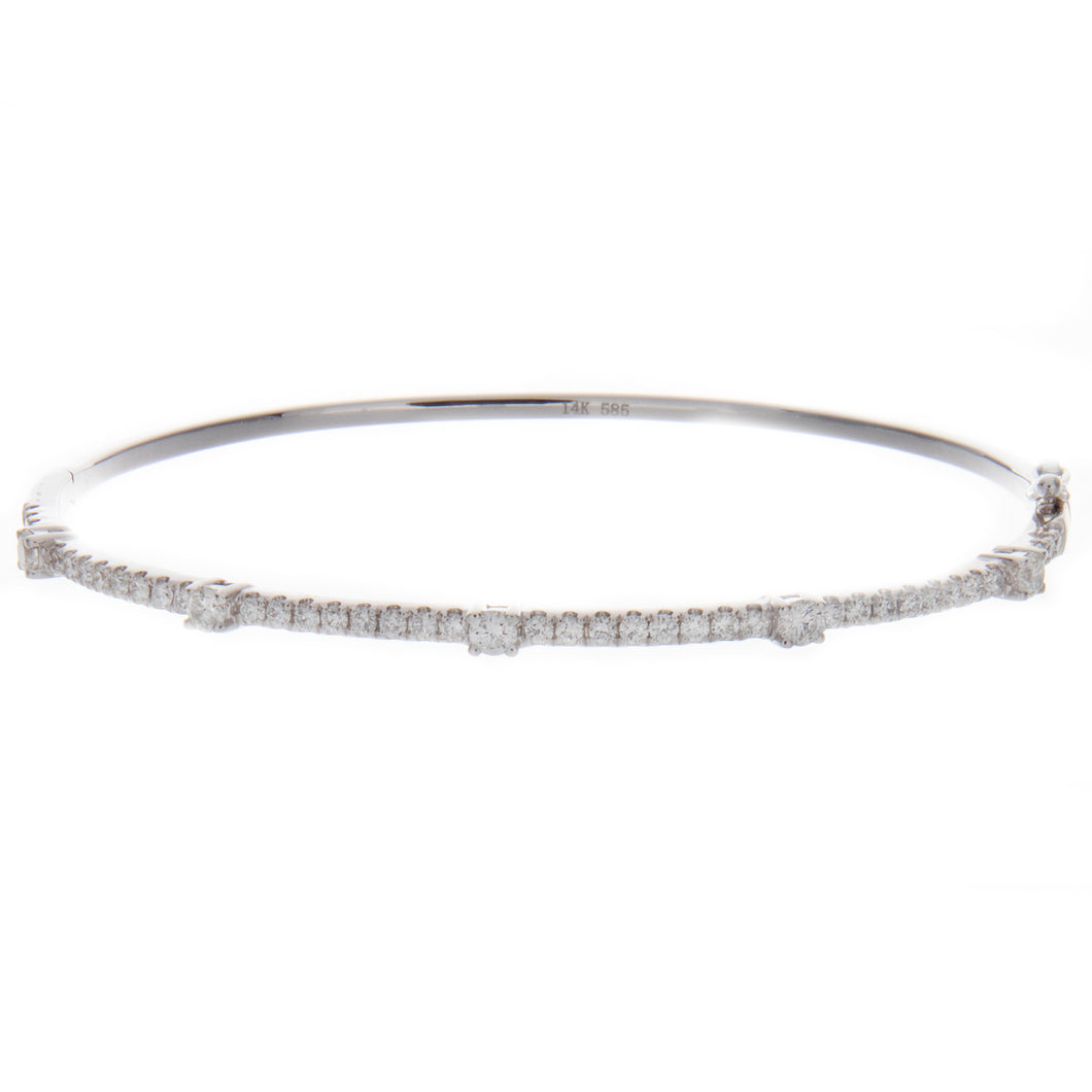 this classic bangle features 45 diamonds totaling .86ct