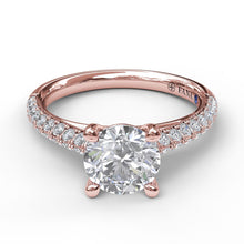 Fana Double Row Diamond Engagement Ring