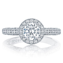 Tacori Pave Halo Diamond Engagement Ring