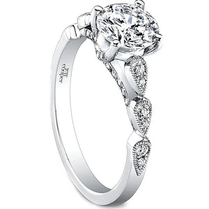 Jeff Cooper Teardrop Diamond Engagement Ring