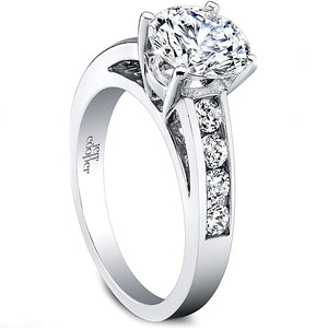 Jeff Cooper Channel Set Diamond Engagement Ring