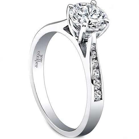 Jeff Cooper Channel Set Diamond Engagement Ring