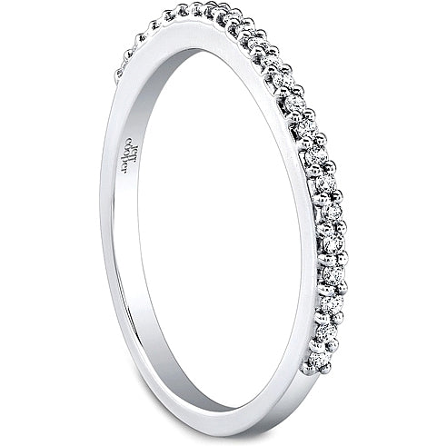 Jeff Cooper Fitted Shares Prong Diamond Wedding Band