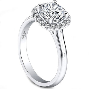 Jeff Cooper Pave Halo Diamond Engagement Ring