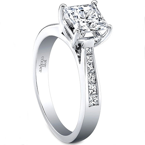 Jeff Cooper Princess Cut Channel Set Diamond Engagement Ring