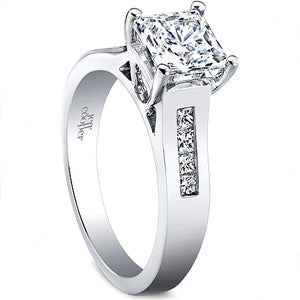 Jeff Cooper Princess Cut Diamond Engagement Ring