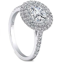 Jeff Cooper 'Trinity' Double Halo Diamond Engagement Ring