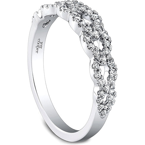 Jeff Cooper Twist Shank Diamond Wedding Band-RP1611B