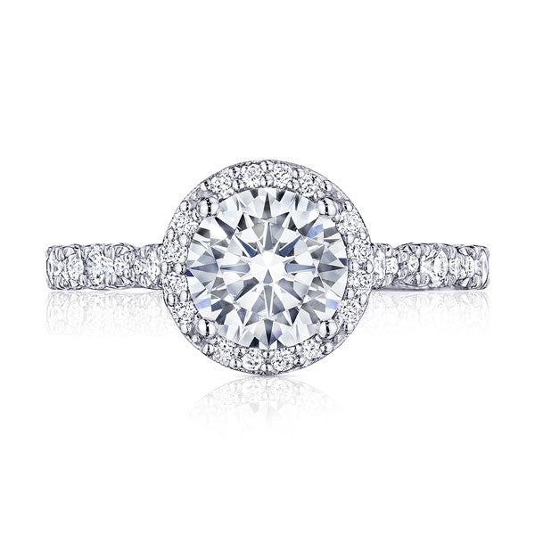 Tacori Petite Crescent Platinum Engagement Ring