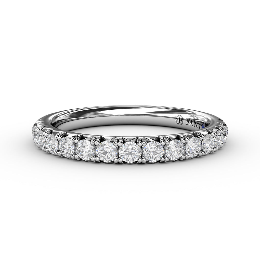 Fana French Pave Set Anniversary Band