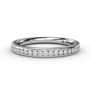 Fana Bead and Channel Set Anniversary Band