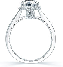 A.Jaffe Micro-Pave Halo Diamond Engagement Ring