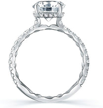 A.Jaffe Pave Diamond Engagement Ring