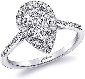 Coast Halo Diamond Engagement Ring