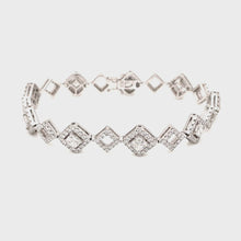 5.8ct 18k White Gold Diamond Bracelet