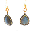 Sara Weinstock Diamond & Labrodite Drop Earrings