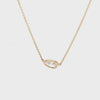 14k Yellow Gold Diamond Pendant