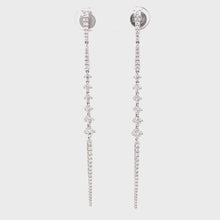 1.06ct 14k White Gold Diamond Drop Earrings