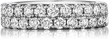 Henri Daussi Double Row Diamond Band