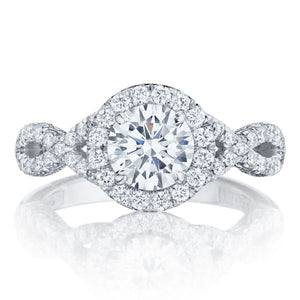 Tacori Twist Pave Diamond Engagement Ring