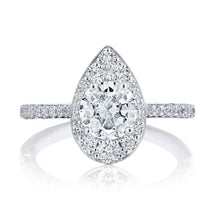 Tacori Inflori Halo Diamond Engagement Ring