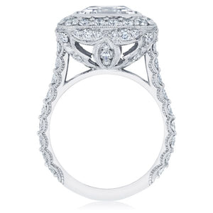 Tacori RoyalT Emerald Cut Diamond Engagement Ring