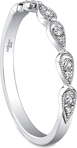 Jeff Cooper Teardrop Diamond Wedding Band-RP1609B