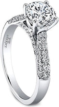 Jeff Cooper Triple Row Pave Diamond Engagement Ring