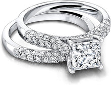 Jeff Cooper Triple Row Pave Diamond Engagement Ring