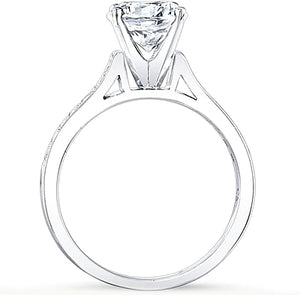 Pave Set Diamond Engagement Ring