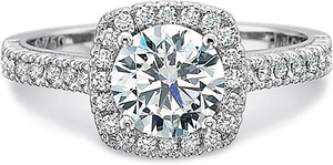 Precision Set Flush Fit Diamond Engagement Ring