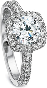 Precision Set Flush Fit Diamond Engagement Ring