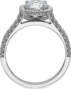 Precision Set Flush Fit Diamond Engagement Ring