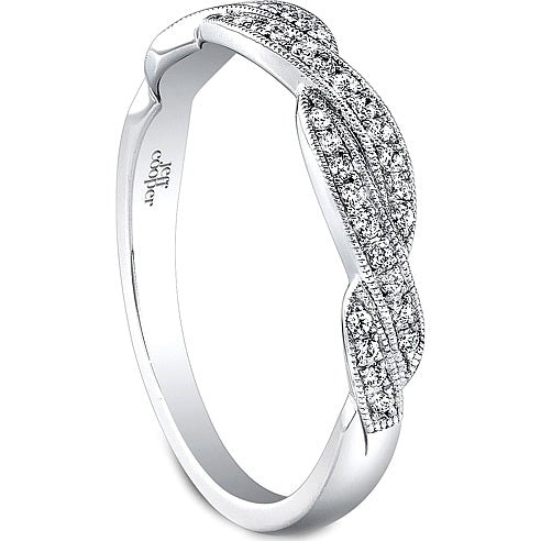 Jeff Cooper Braided Diamond Wedding Band-RP1613B