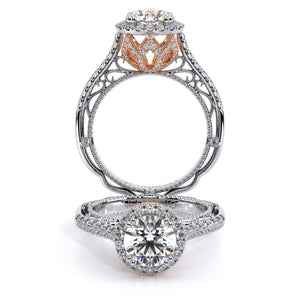 Verragio Halo Pave Diamond Engagement Ring