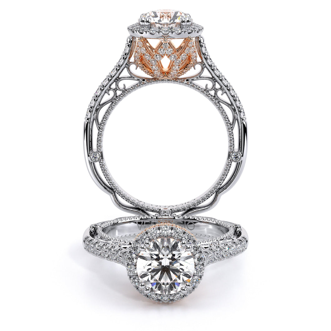 Verragio Halo Pave Diamond Engagement Ring