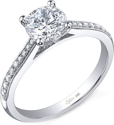 Kwiat | Ashoka Diamond Engagement Ring in a Bezel Setting with a Pave  Diamond Band in Platinum - Kwiat
