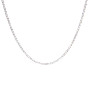 tennis necklace with diamonds totaling 4.06ct